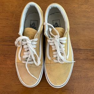 Vans Yellow Suede Off The Wall Sneakers